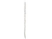 34 Winter Light Embellished White Glittered Icicle Drop Christmas Ornament