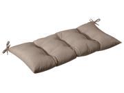 Outdoor Patio Furniture Tufted Bench Loveseat Cushion Cosmic Beige