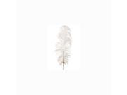 34 Luxurious White Ostrich Feather Decorative Spray Craft Pick