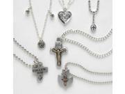 12 Piece Set of Assorted Styles Religious Confirmation Pendants 18987