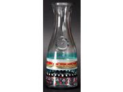 Mosaic Carnival Confetti Hand Painted Beverage Carafe 34 Ounces