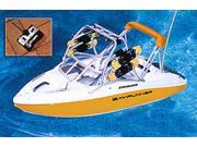 16 Water Sports Remote Control Yellow Wakeboarder Boat Swimming Pool Toy