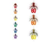 Club Pack of 12 Multi Colored 60 Firework Stringer Hanging Decorations 7