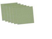 Set of 6 Decorative Lime Zest and White Houndstooth Table Placemat 14
