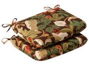 Pack of 2 Outdoor Patio Furniture Chair Seat Cushions Floral Cafe