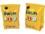 Set of 2 Yellow Swim Kid Step B Inflatable Swimming Pool Arm Floats for Kids 3 6 Years