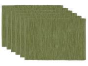 Set of 6 Decorative Thyme Green Tonal Table Placemats 19