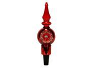 8 LED Lighted Shiny Red Retro Finial Wine Bottle Stopper