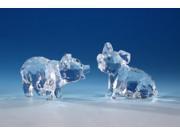 Pack of 8 Icy Crystal Decorative Pig Figurines 3