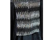 72 Black and Silver Sequined Sparkling Christmas Table Runner