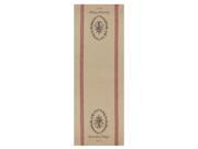 Downton Abbey Village Downstairs Kitchen Brown with Red Stripes Decorative Table Runner 20 x 54