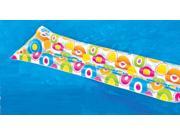 72 Colorful Circle Print Inflatable Air Mattress Swimming Pool Raft