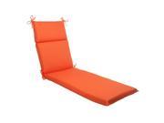 72.5 Orange Sunrise Outdoor Patio Chaise Lounge Cushion