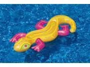 66 Water Sports Inflatable Yellow Lizard Lounge Ride On Swimming Pool Float