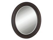 34 Olivia Oval Beveled Mirror with Dark Oil Rubbed Bronze Frame
