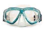 5.5 Newport Green and Clear Mask Swimming Pool Accessory for Teens