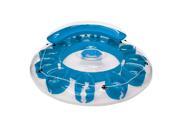 72 Blue Water Pop Circular Inflatable Swimming Pool Lounge Island