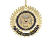 ChemArt 2.5 Collectible Keepsakes United States Navy Logo Christmas Ornament