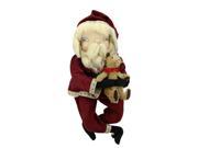 23 Gathered Traditions Freddy Santa Decorative Christmas Figure with Dangling Legs