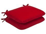 Pack of 2 Outdoor Patio Furniture Chair Seat Cushions Venetian Red