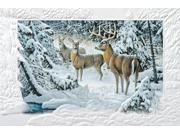 16 The Edge of Light Deer Fine Art Embossed Deluxe Christmas Greeting Cards