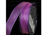Crystal Organdy Beautiful Purple Wired Craft Ribbon 2 x 27 Yards