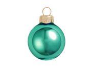 Shiny Turquoise Blue Glass Ball Christmas Ornament 7 180mm