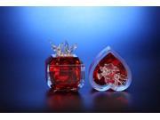 Pack of 8 Icy Crystal Decorative Red Dove Jewelry Boxes 4
