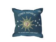17 Conch Republic Flag Decorative Tapestry Accent Throw PIllow