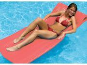 74 Water Sports Sofskin Coral Red Floating Swimming Pool Mattress Raft