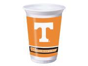 Club Pack of 96 University of Tennessee Disposable Plastic Drinking Party Tumbler Cups 20 oz.