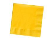 Club Pack of 1200 School Bus Yellow Premium 2 Ply Disposable Beverage Napkins 5