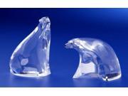 Club Pack of 12 Decorative Icy Crystal Contemporary Bear Figurines 3.5