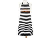 28 Black and White Striped He Means Soulmates Adjustable Chef s Apron