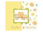 Club Pack of 48 Happi Tree Yellow Baby Shower Party Invitation Cards
