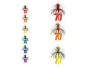 Club Pack of 12 Multi Colored 70 Firework Stringer Hanging Decorations 7