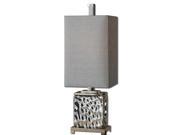 32 Carolyn Kinder Polished Nickel and Silver Water Glass Buffet Table Lamp