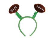 Club Pack of 12 Green and Brown Game Day Football Bopper Headband Costume Accessories