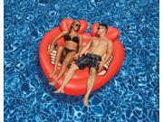 63 Heart Shaped Tattoo Island Novelty Swimming Pool Inflatable Floating Raft