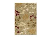 1.9 x 3.25 Tranquility Countryside Peanut Butter and Caramel Brown Area Throw Rug