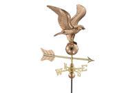 24 Handcrafted Polished Copper Patriotic Eagle Outdoor Weathervane with Roof Mount