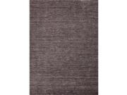 8 x 10 Charcoal Gray Elements Solid Texture Hand Loomed Wool Area Throw Rug
