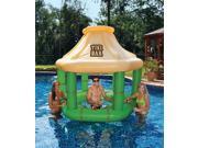 7.5 Water Sports Inflatable Floating Tropical Tiki Bar for Swimming Pool