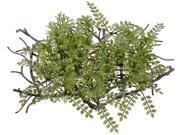 11 Green Artificial Mixed Moss and Fern Spring Pad Decoration