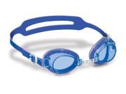 6 Water Sports Blue Jelly Goggles with Clear Case Swimming Pool Accessory for Kids Age 4 Years