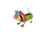 16.5 Vibrant Multi Color Distressed Finished Hound Dog Outdoor Garden Planter