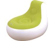 36.5 White and Green Inflatable Indoor Outdoor Easigo Side Chair