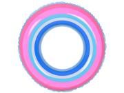 35 Blue and Pink Stripe Inflatable Swimming Pool Inner Tube Ring Float
