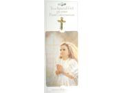 Club Pack of 24 First Communion Girl Cross Pins With Prayer Card 40109