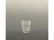 Set of 4 New Orleans Skyline Etched Shot Drinking Glasses 2 ounces